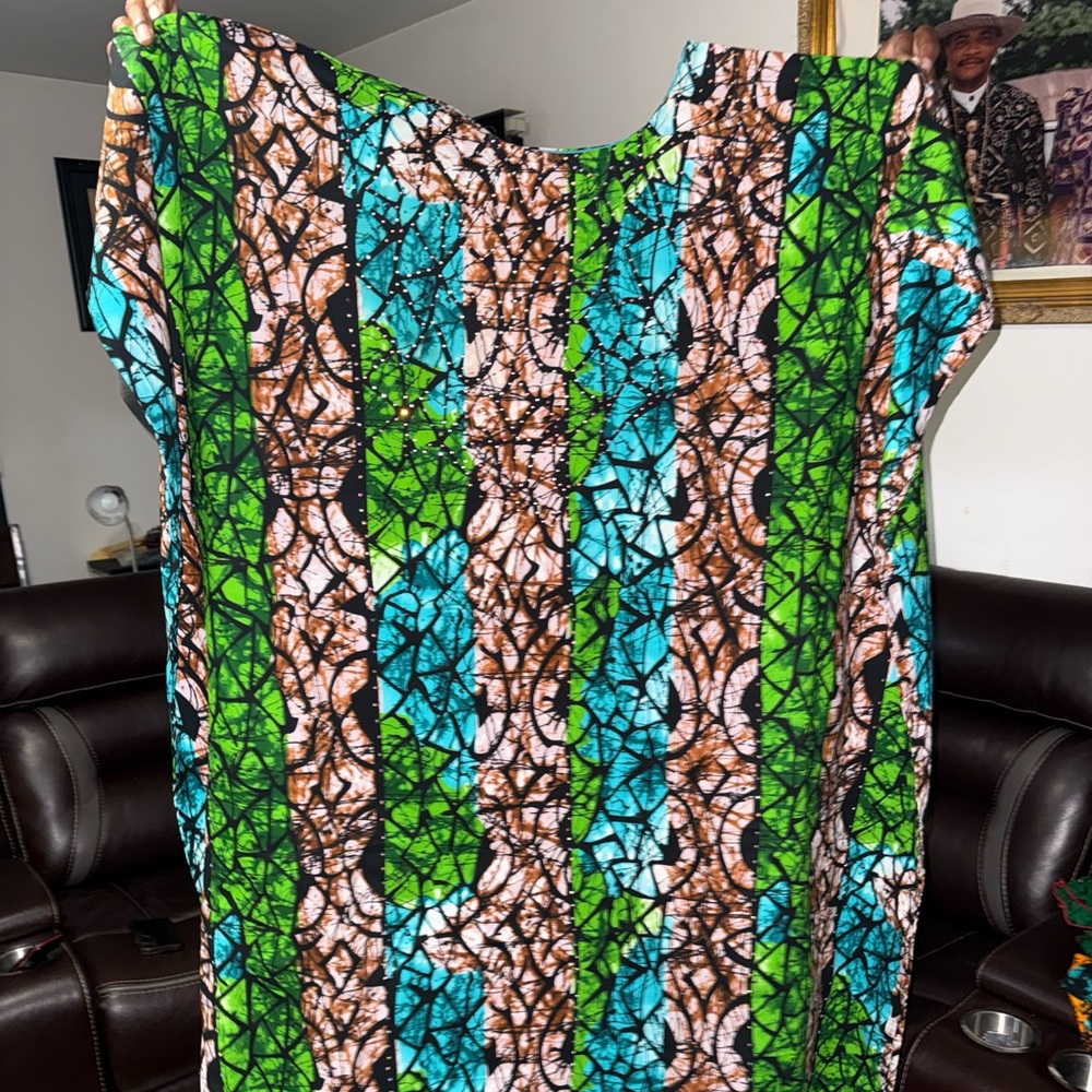 Vibrant Multicolor Patterned Dress